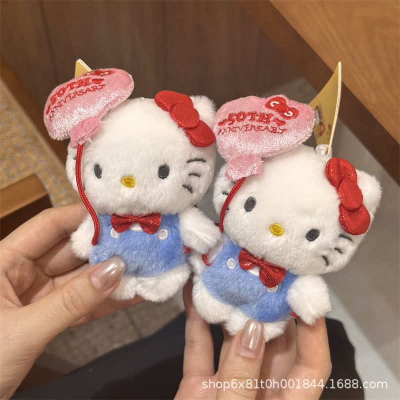 新しいハローキティのペンダントkt猫のぬいぐるみのケイティ猫のカバンに飾られたキーホルダーのペンダント人形|undefined