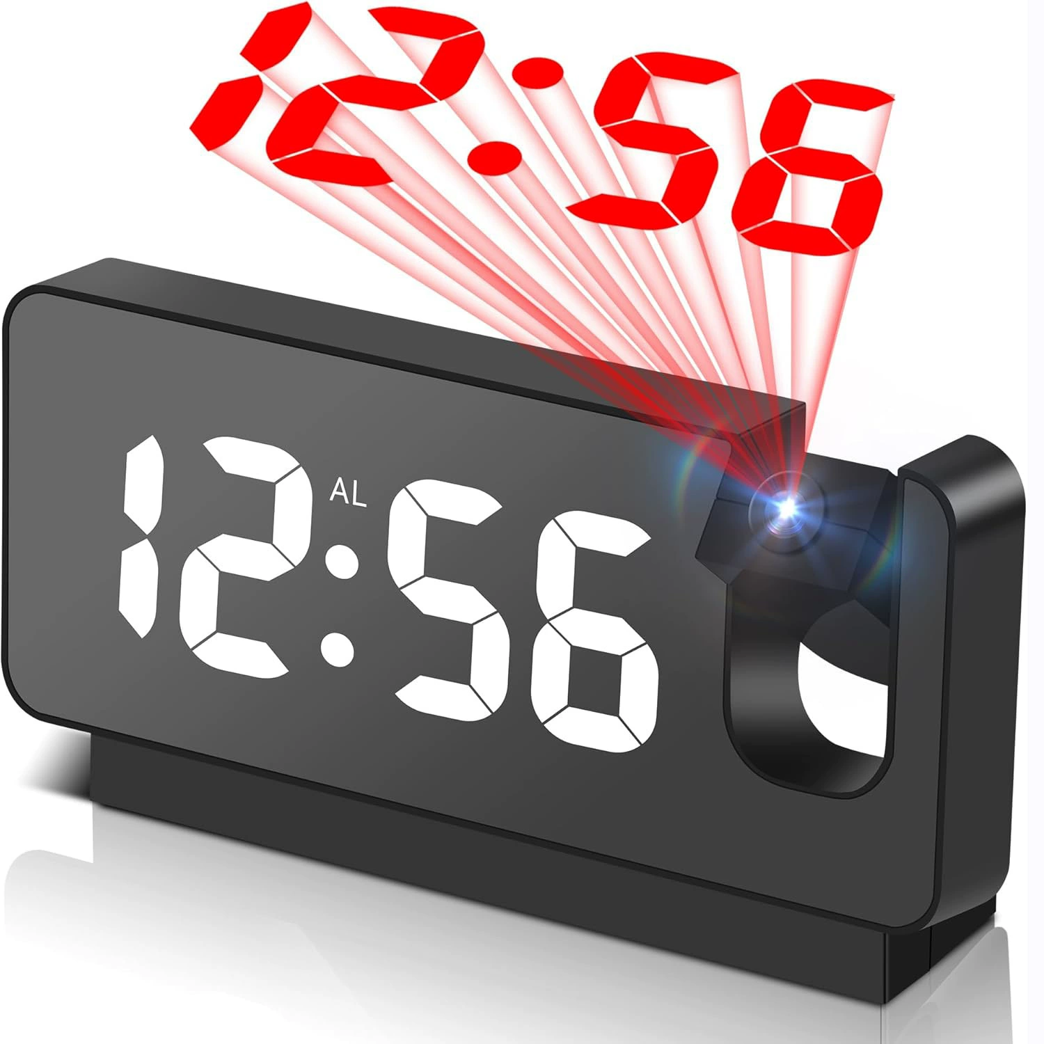 Самый продаваемый проекционный будильник Amazon, настольные бесшумные LED-часы с автоматическим датчиком освещенности, электронные часы с проекцией