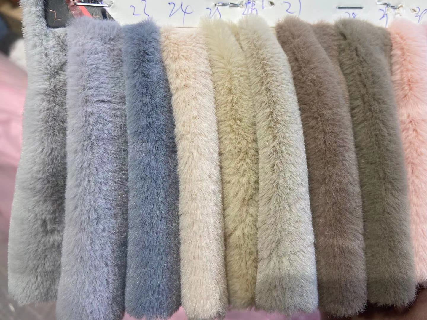 600g conejo visón pequeña tela de visón europeo súper suave delgada suave conejo visón imitación conejo piel collar zapatos y sombreros caliente bolso ropa forro