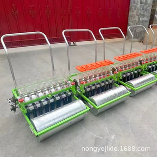 株距可调蔬菜精播机汽油手推药材播种机菜农免间苗白菜油菜种植机