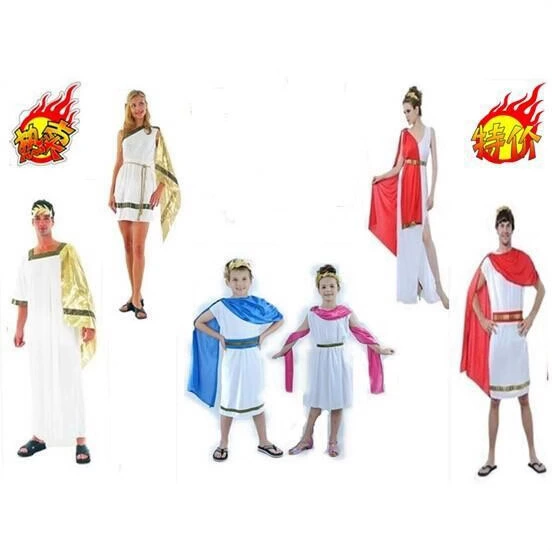Хэллоуин детский и взрослый принцесса королевский костюм женский древнегреческий длинный юбка римский самурай мудрая служба