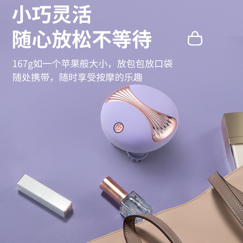 Cross-border household electric kneading scalp massager vibrating waterproof rechargeable multi-functional mini head massager