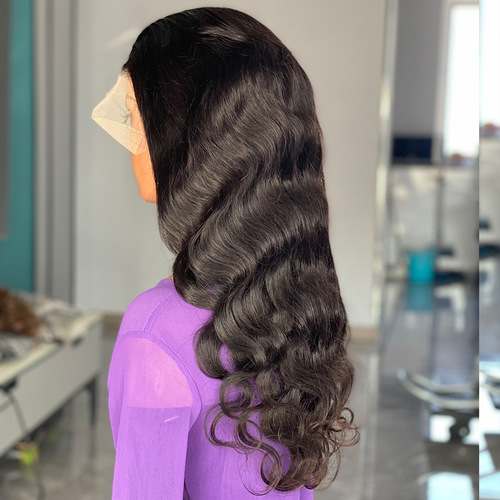 Promotion 180 Density Front Lace Human Hair Wig Xuchang Full Headset