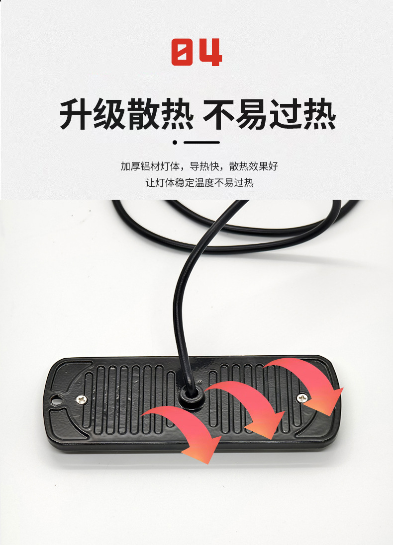 Truck Van 12-24V Car Ultra-Thin Side Signal Warning Light 12Led Strobe Light Flash Light Modification 36W