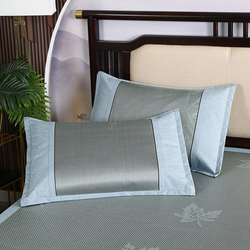 Summer Ice Silk Woven Cooling Mat, Foldable Household Double Mat, Student Dormitory Air Conditioning Mat