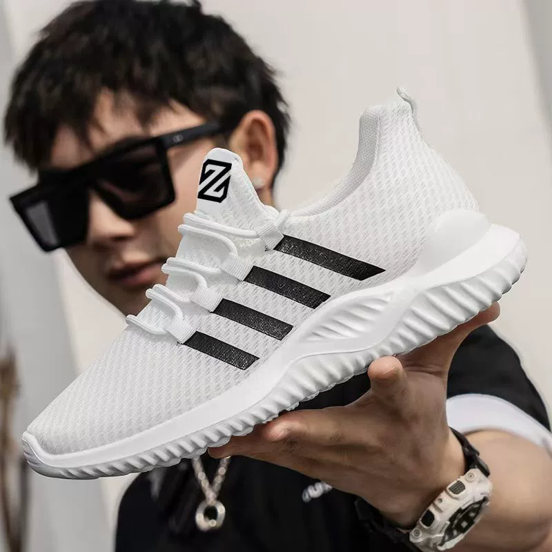 Спортивная обувь Мужская обувь модная новая дышащая сетчатая обувь удобная мягкая подошва мужская обувь повседневная обувь для беговой дорожки