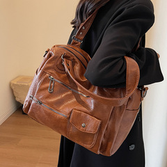 Large Capacity Bags 2023 New Single Shoulder Crossbody Business Travel Bags for Women Casual Retro Versatile Hand-held Travel Bags