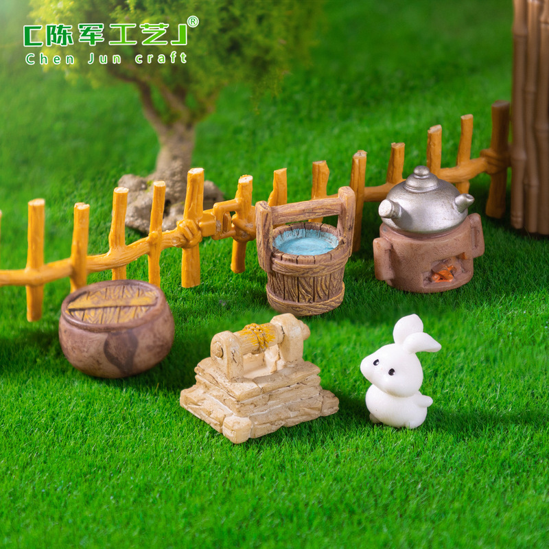 创意古风复古小物件家具 娃屋造景diy装饰品配件微景观迷你小摆件|undefined