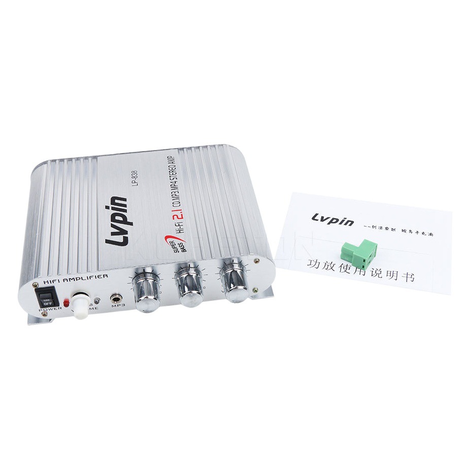 [Suministro] ONK Caiyun LVPIN amplificador LP-838 amplificador de coche de 2,1 canales de ordenador en casa pequeño amplificador