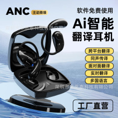 プライベートモデルAiスマート翻訳ブルートゥースイヤホンOWS多言語同時通訳ANCイニシアチブノイズリダクション翻訳