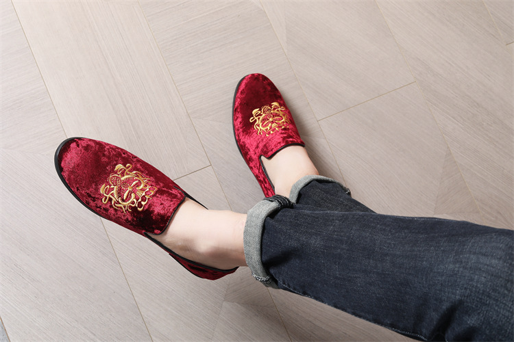 Männerschuhe Nei Gestickte Schong, Männer Slip-On Loafers, Summer No Stink Foot Slip On Ronn Zeh Casual Schong_voghion.com