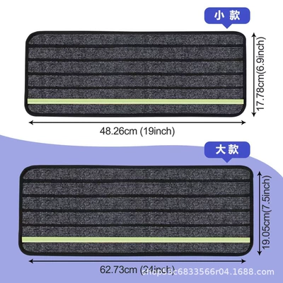Rv Step Mat, Anti-Slip Pedal Cover for Rv Camper, Step Mat with Reflective Strips, Stair Mat, Luminous Entryway Mat (Avtomobil döşəmə paspasları) - classic-gray-upgraded-and-thickened-5020cm