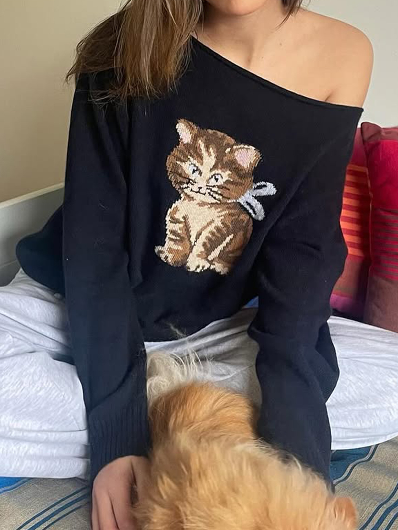 Kaikuo transfronterizo Europa y Estados Unidos vacaciones de ocio versátiles camisas de lana suéter de mujer otoño y invierno 2025 estación independiente de Amazon image 3