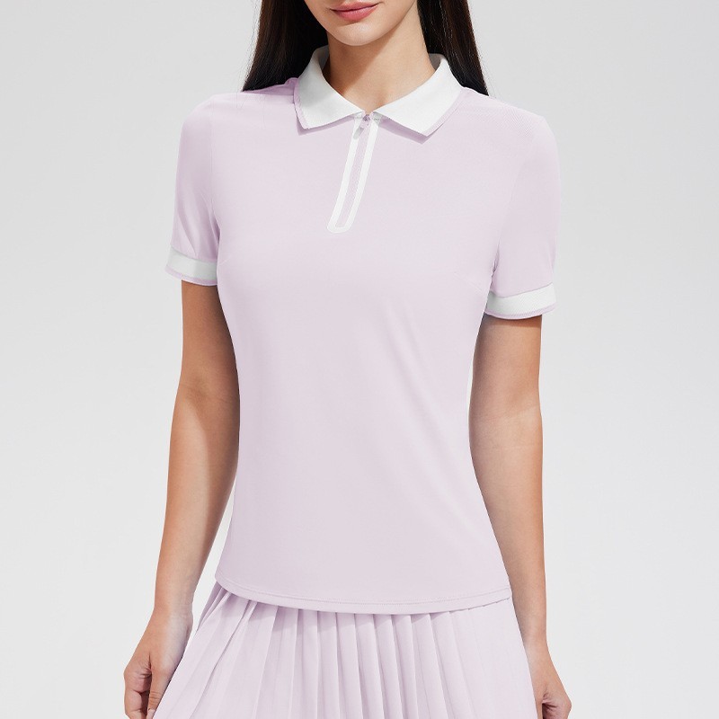 Ropa de yoga de nuevo estilo para mujer, conjunto deportivo transpirable informal de verano para tenis, camiseta POLO, conjunto deportivo para correr al aire libre image 30