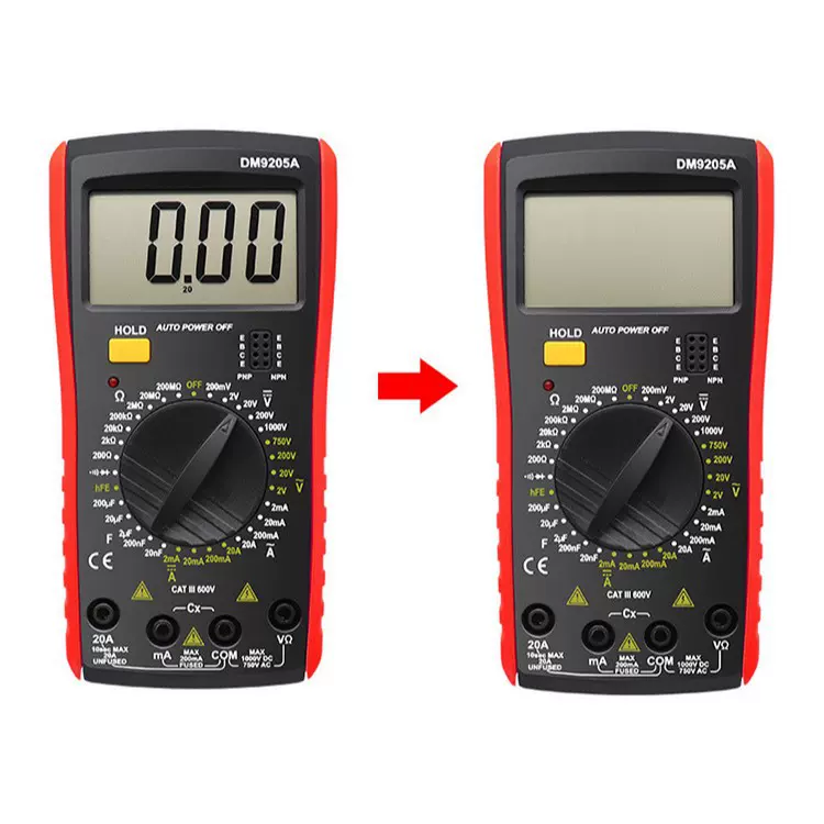 漳州万用表工厂批发DM9205A高精度数字万用表万能表