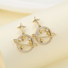 �W���羳ins����ͬ��朗l���h 18K���僱�ɫ�Ʒ����С��Ȧ���