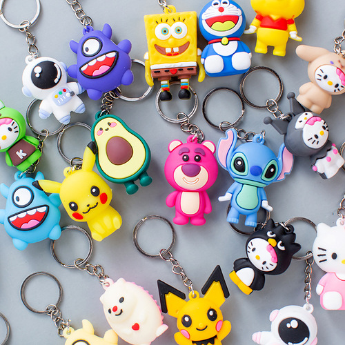 Cartoon keychain pendant, kindergarten gift, primary school student bag, doll bag, internet celebrity accessories, accessories