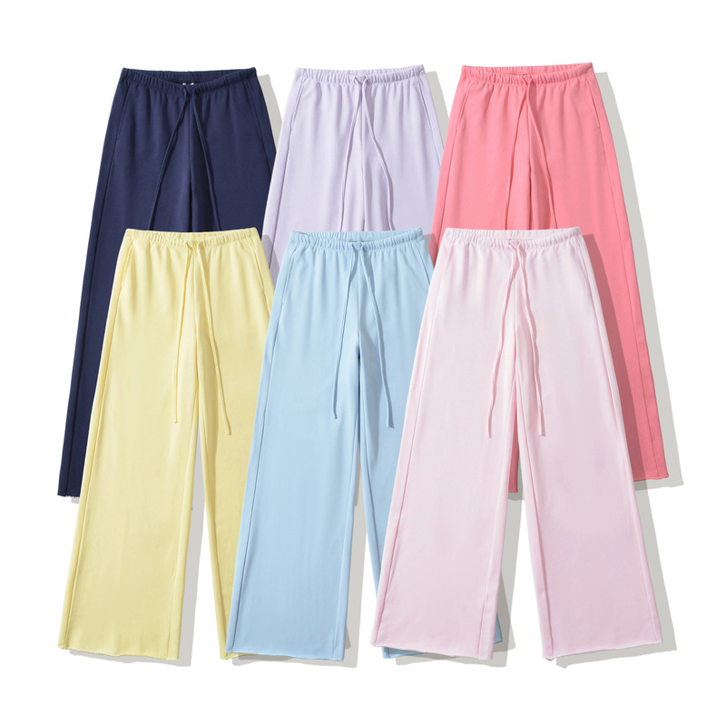 Navy Blue American-Style Quick-Dry Work Pants for Women, Summer Thin 2026 New High-Waisted Wide-Leg Straight Casual Sports Pants Navy Blue American-Style Quick-Dry Work Pants for Women, Summer Thin 2026 New High-Waisted Wide-Leg Straight Casual Sports Pants