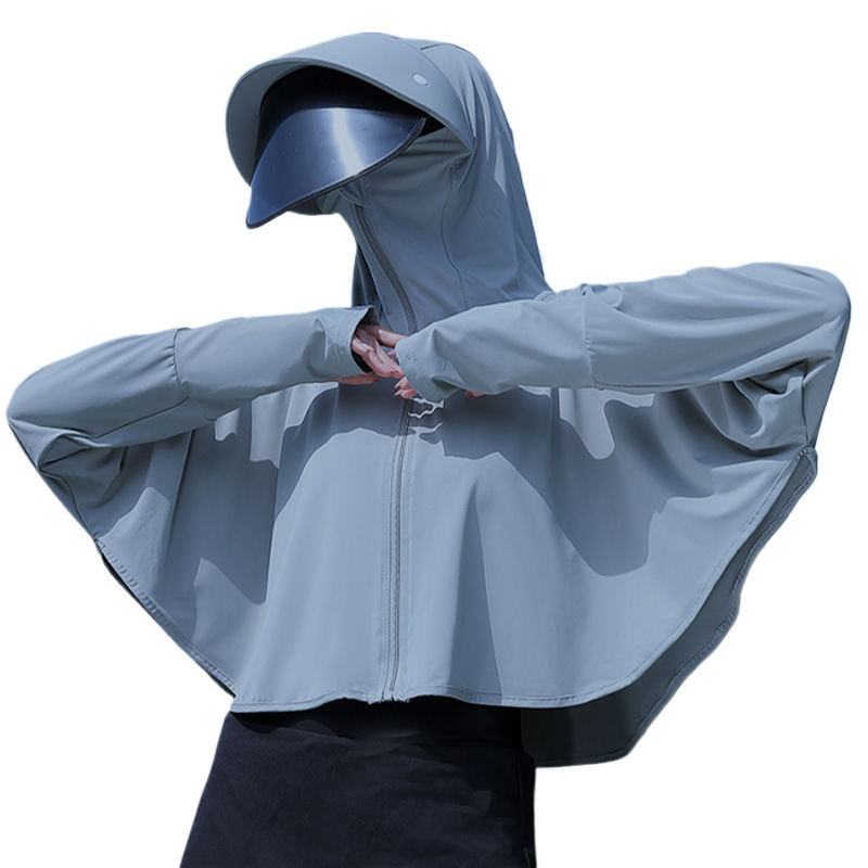 ストール日焼け止め服夏の新型コートのカーディガンと帽子のレンズが薄くて通気性があります。