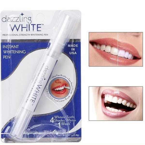 Cross-border Teeth Whitening Pen tooth cleaning pen 2.5ml rotary blister teeth whitener bright white foam shell