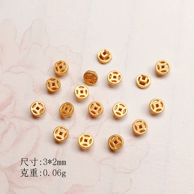 Gold Patch Accessories Bracelet Zərgərlik ara hissələri - copper-coin-trumpet