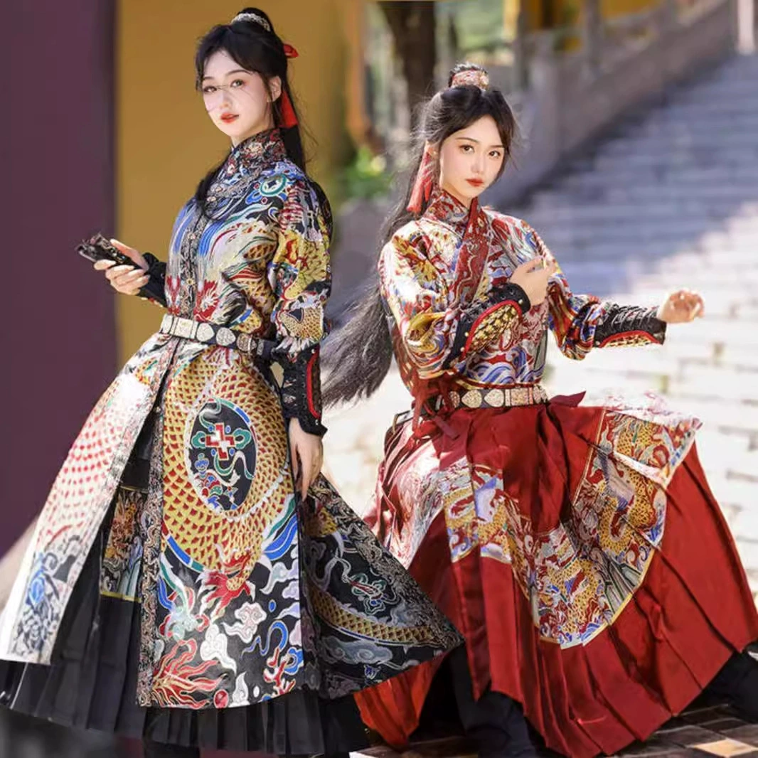 Одежда для летучей рыбы Ming [Ming Qianhu] Jin Yi Wei Han Fu имитация макияжа