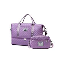 F 37611 Diamond Pattern Wet Dry Gym Bag ������� ����