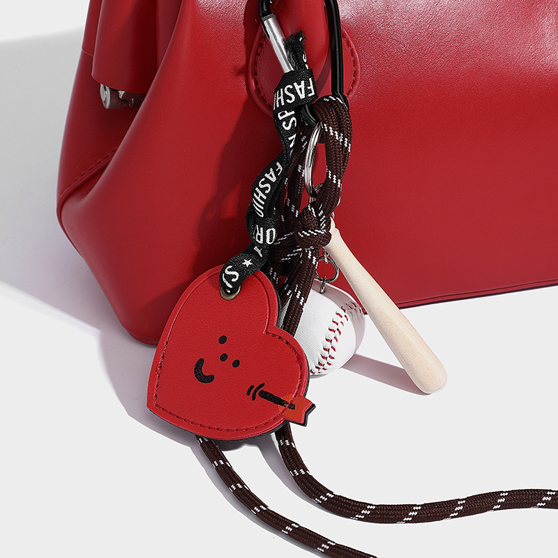 Autunno Inverno Nuovo Guscio Portatile con Alta Bellezza, Amore Baseball, Ciondolo Personalizzato e Nicchia Una Spalla Diagonale_voghion.com
