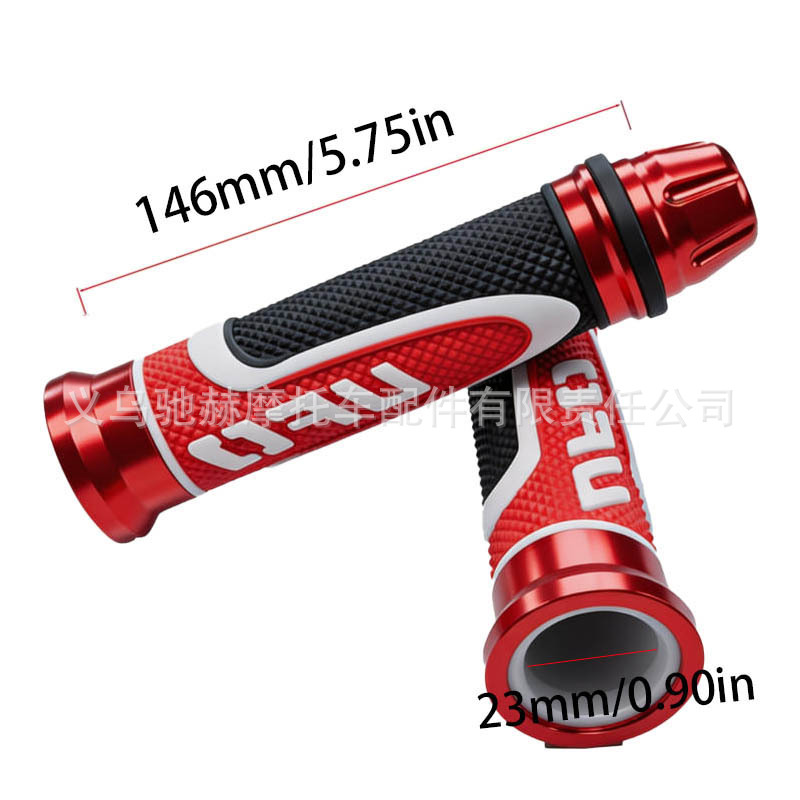 Directly supplied by the manufacturer, new UF0 three-color motorcycle modified handlebar grips, universal anti-slip shock-absorbing grip accessories