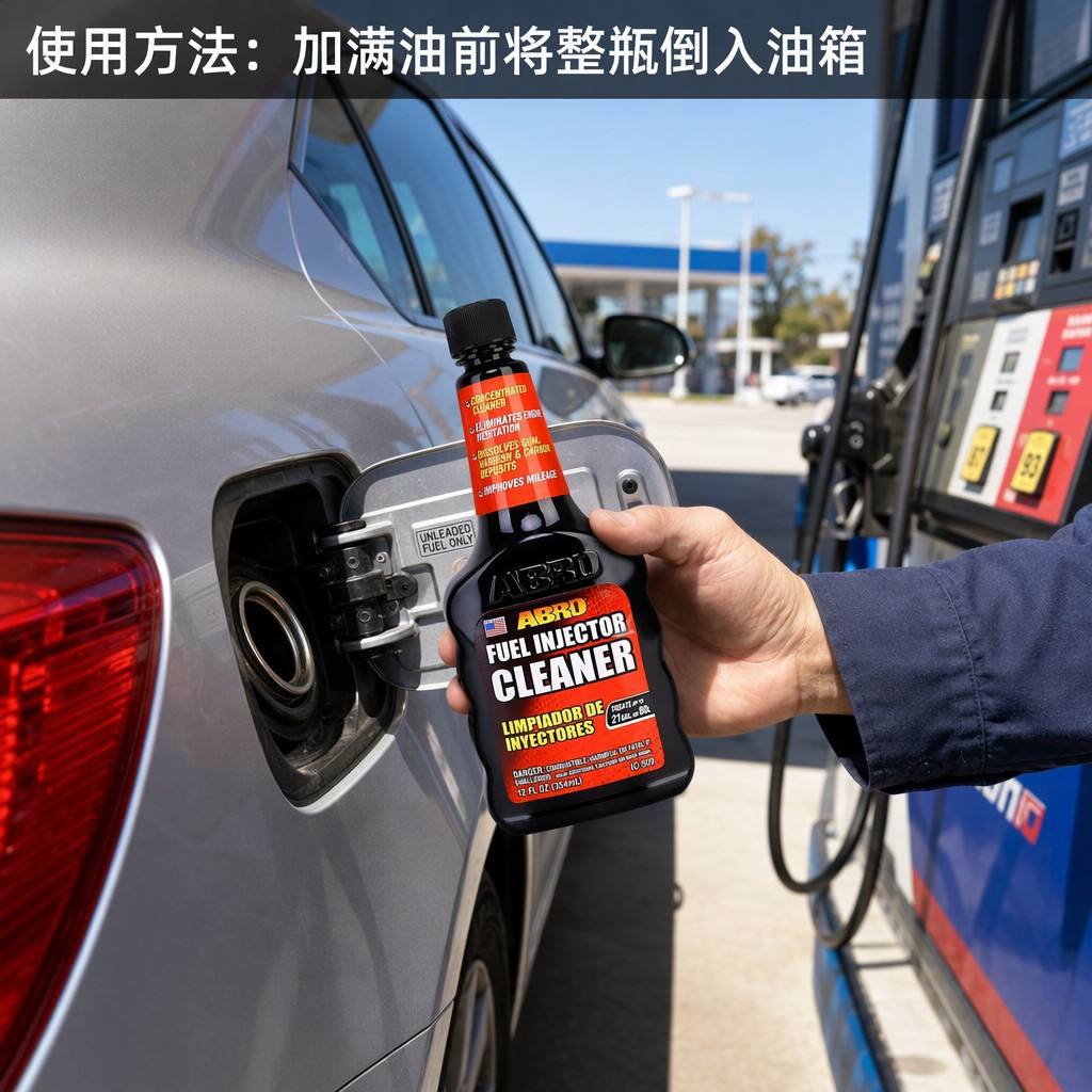 ABRO Fuel System Cleaner from the USA, Fuel Additive, Oil Injector Cleaner, Removes Residue and Carbon Deposits