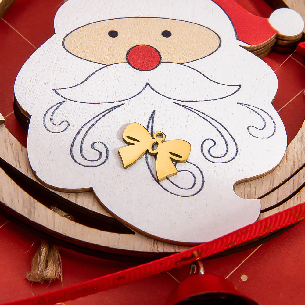 Wholesale Jewelry Cute Santa Claus Christmas Socks 304 Stainless Steel display picture 10