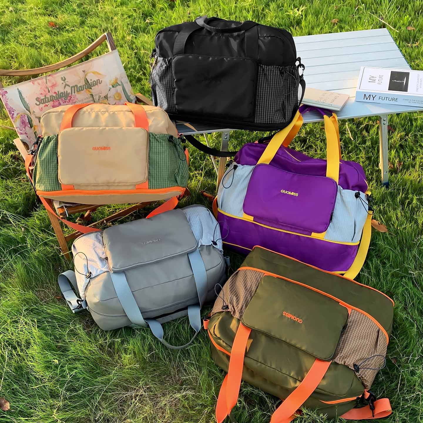Nueva bolsa de viaje de gran capacidad de separación seca y húmeda bolsa de ejercicio bolsa de viaje corto portátil bolsa de equipaje de alto valor facial