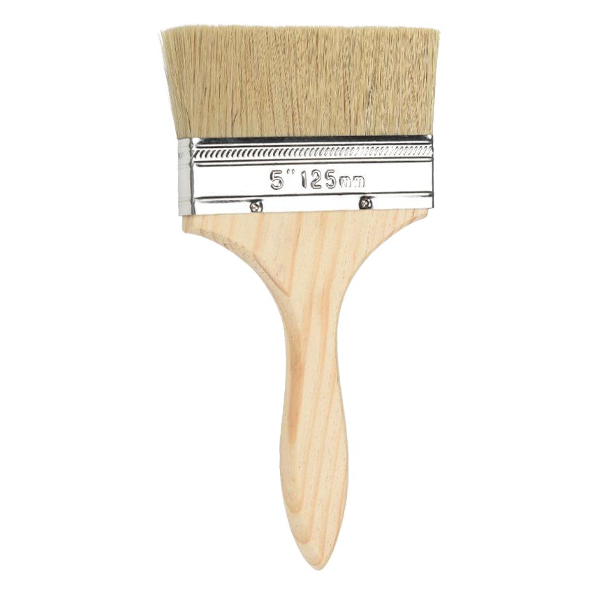 Factory Wholesale Wooden Handle Paint Brush Industrial Anti-bristle Silk Brush Marine Waterproof Bru