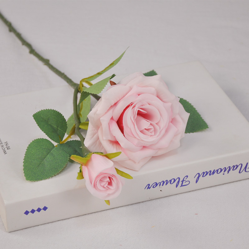 Rosa artificial sola sensación de múltiples cabezas rosa boda flor artificial sala de estar decoración tiro flor artificial flor de seda al por mayor