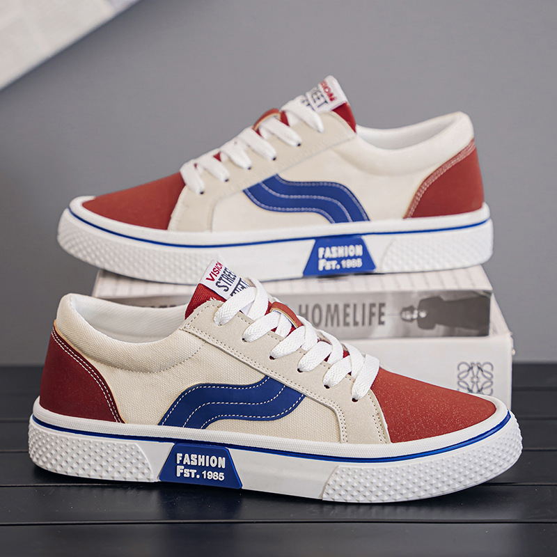 Zapatillas de Lona para Hombre de Lona y Suela de Caucho, Transpirable y Ligero para Uso Casual