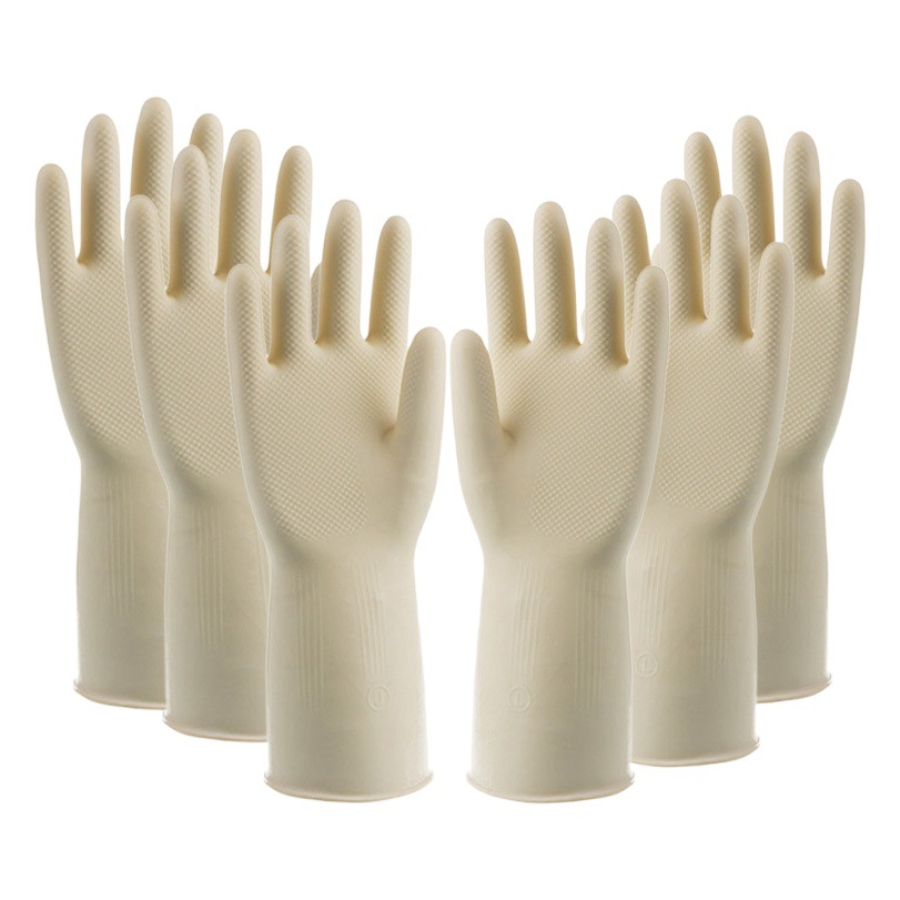 Guantes para lavar platos engrosados duraderos tendón de la carne de vacuno lavandería de látex impermeable antideslizante de goma resistente al desgaste limpieza de la cocina del hogar