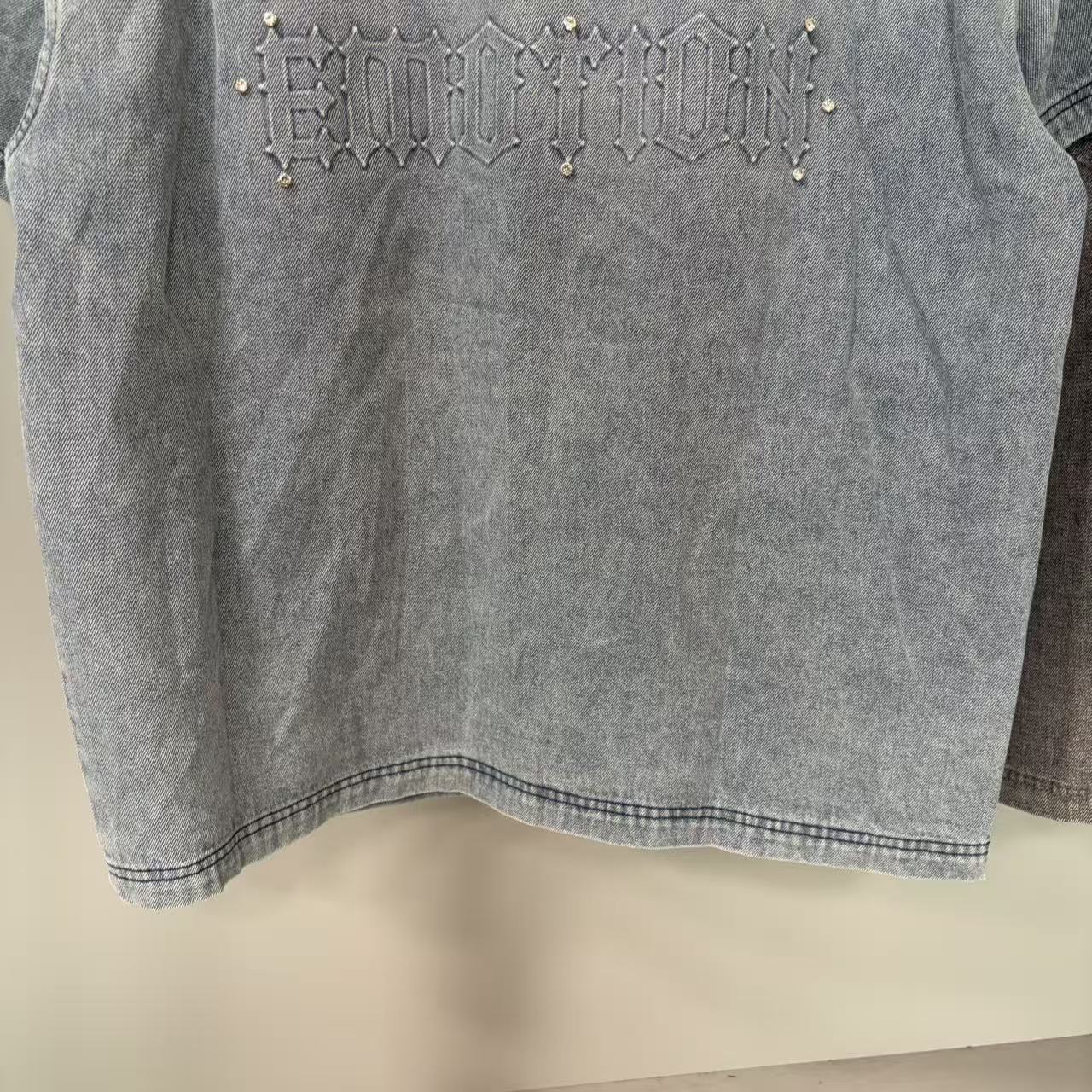 Camicia di jeans uomo con stampa paisley mixed&emotion stile_voghion.com