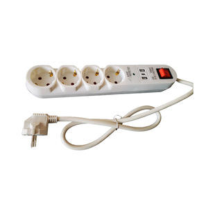 German Style One to Four with 2 USB and 1 Typec