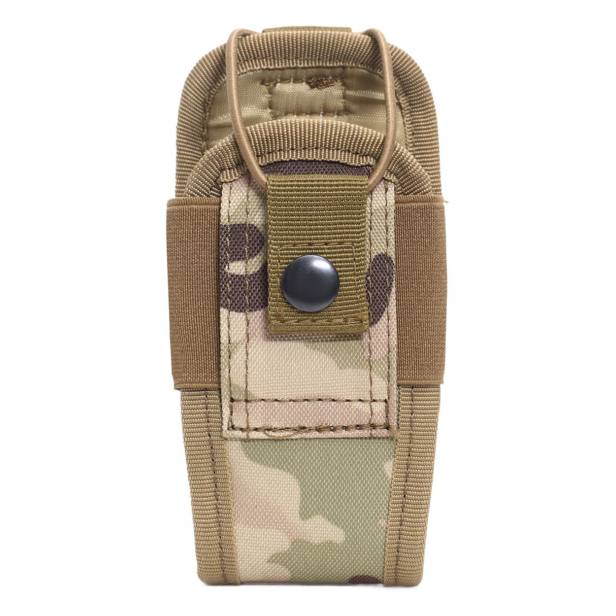 Estuche táctico para walkie-talkie Hoyoo para exteriores, bolsa de accesorios MOLLE, estuche protector externo multifuncional para walkie-talkie, bolsa de camuflaje