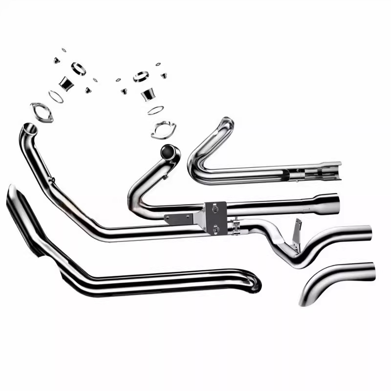 Harley Road King Touring Series Grand Avenue Glide Dual-Light Highway Flagship Modified Front Exhaust Pipe