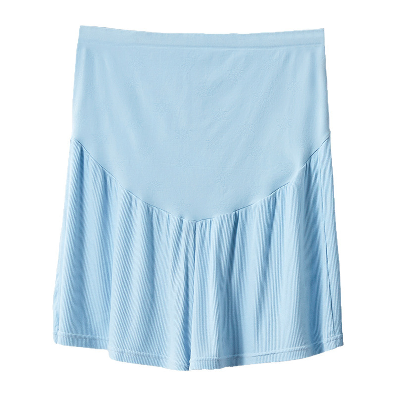 マタニティショーツ、春夏アウター、薄手ハイウエストお腹サポート安全パンツ、露出防止、お腹を締め付けない、マタニティウェア|undefined