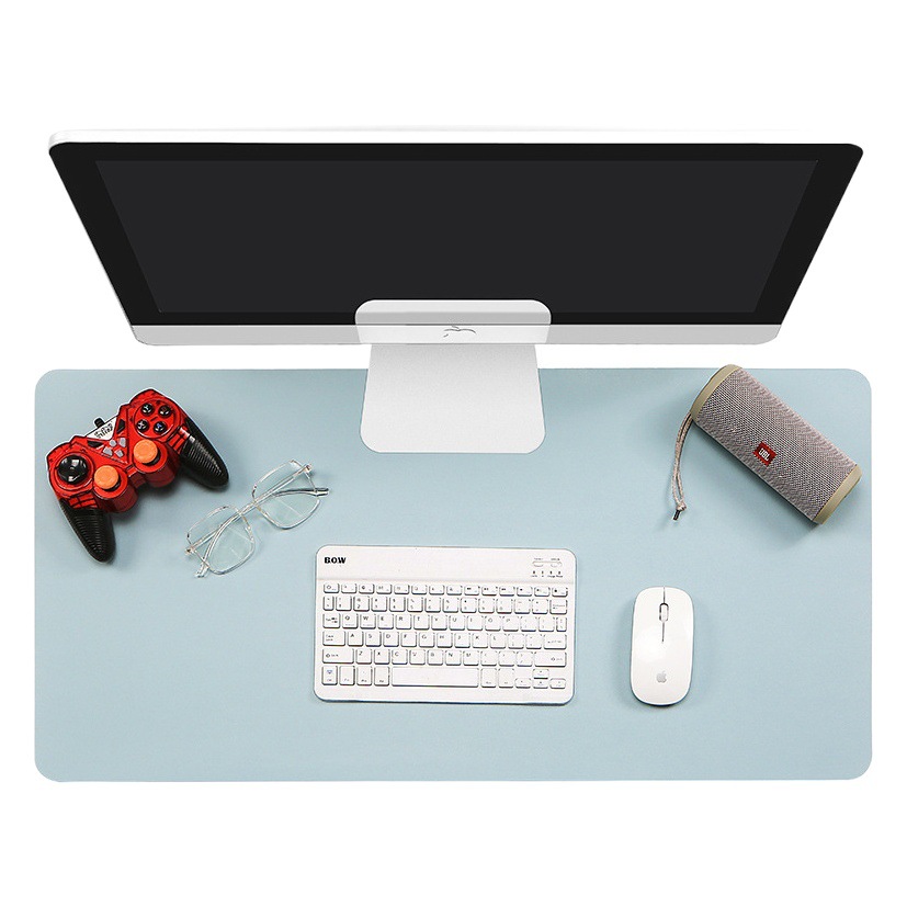 Fabricante en stock Amazon transfronteriza alfombrilla de ratón de cuero grande impermeable almohadilla de escritorio de oficina estudiante almohadilla de escritura logotipo impreso