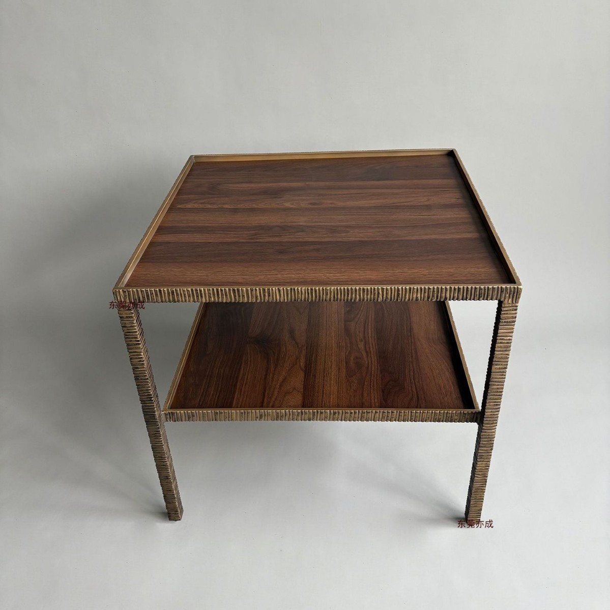 American Light Luxury Retro Wrought Iron Side Table Soft Decoration Design Villa Hotel Model Room Antique Style Living Room Coffee Table