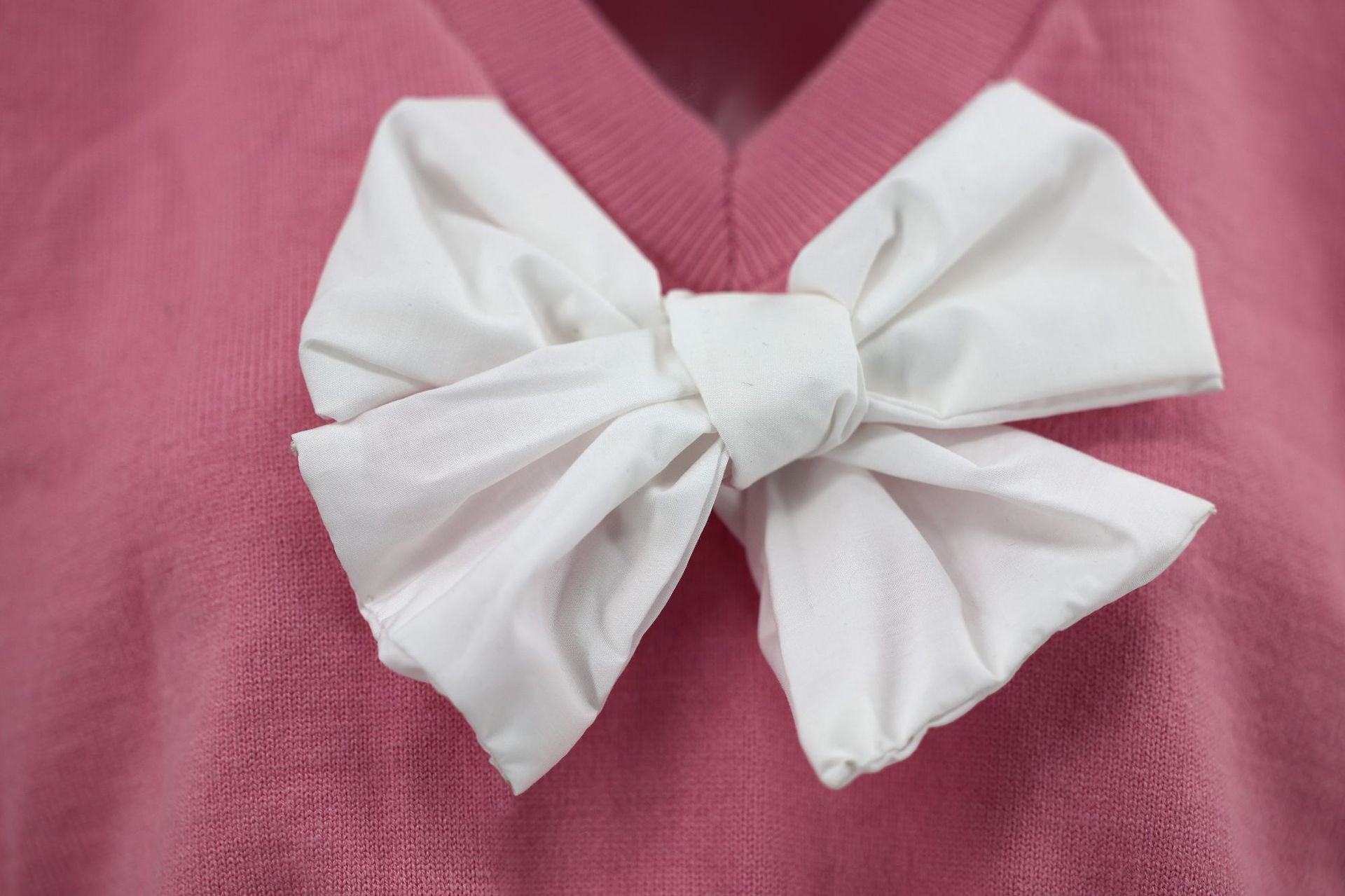 273g Weight Short Sleeve Sleeve Length Pullovers Placket Type Polyester Fabric Type Short Top Length T-shirt Tops Type Holiday, Daily Occasion Round Neck Neckline Regular Fit Fit Type Bow Knot Pattern Summer, Spring Season Women's Gender Patchwork, Bowknot Design Vacation Style Wholesale Women's Vacation Bow Knot Short Sleeve Patchwork Bowknot Sweaters & Cardigans 5