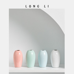 隆利陶瓷香薰瓶家居裝飾品陶瓷花瓶迷你花器現代簡約擺件黑點葫蘆