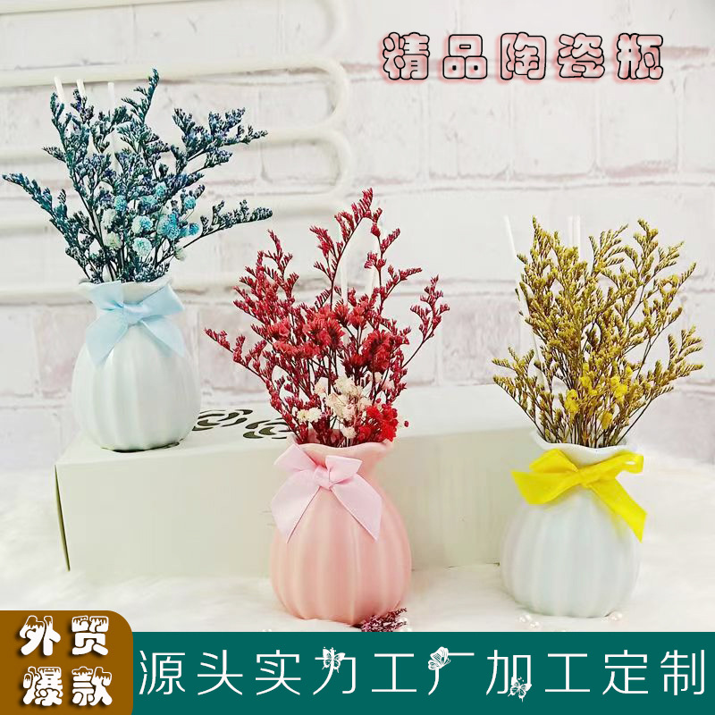 Ceramic bottle dried flower aromatherapy indoor long-lasting home…