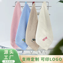 卸売り純綿幼稚園の方巾刺繍30*30朝教班は手を拭いて顔を洗った方巾印ロゴ口タオル