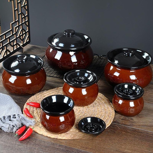 Commercial Clay Pot for Soup, Jiangxi Stew Pot, Folk Small Jar, Shaxian Stew Ceramic Pot, Soup Clay Pot