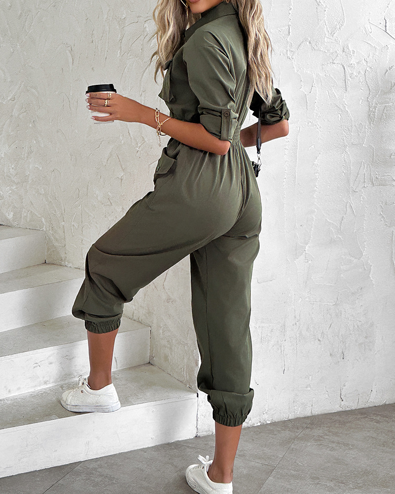 Women's Daily Streetwear Solid Color Jumpsuits display picture 3