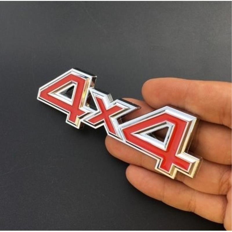 Suitable for Off-Road Four-Wheel Drive Car Logo H6 Jeep Wrangler Jeep Metal Modified Car Sticker 4X4 Body Tail Logo